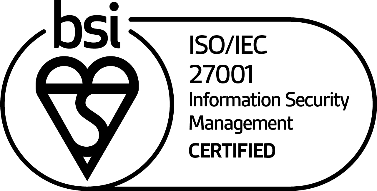 BSI ISO/IEC 27001 certified